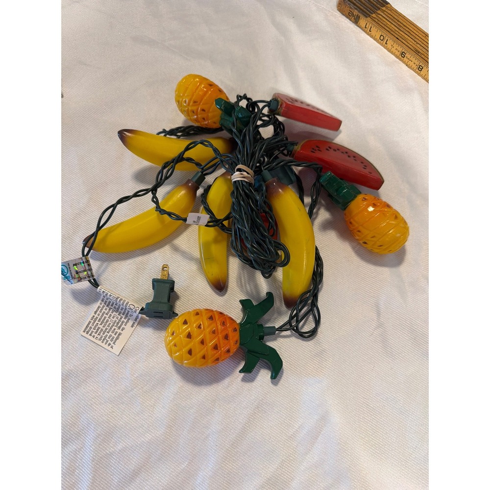 Blow Mold String Lights Fruit Pineapple  Banana